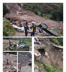 चारधाम अपडेट :यमुनोत्री राष्ट्रीय राजमार्ग सिलाई बैंड पास अतिवृष्टि (भूस्खलन)