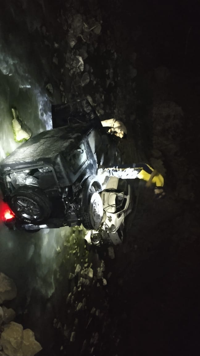 जनपद टिहरी : गूलर ( व्यासी) में थार दुघर्टना में