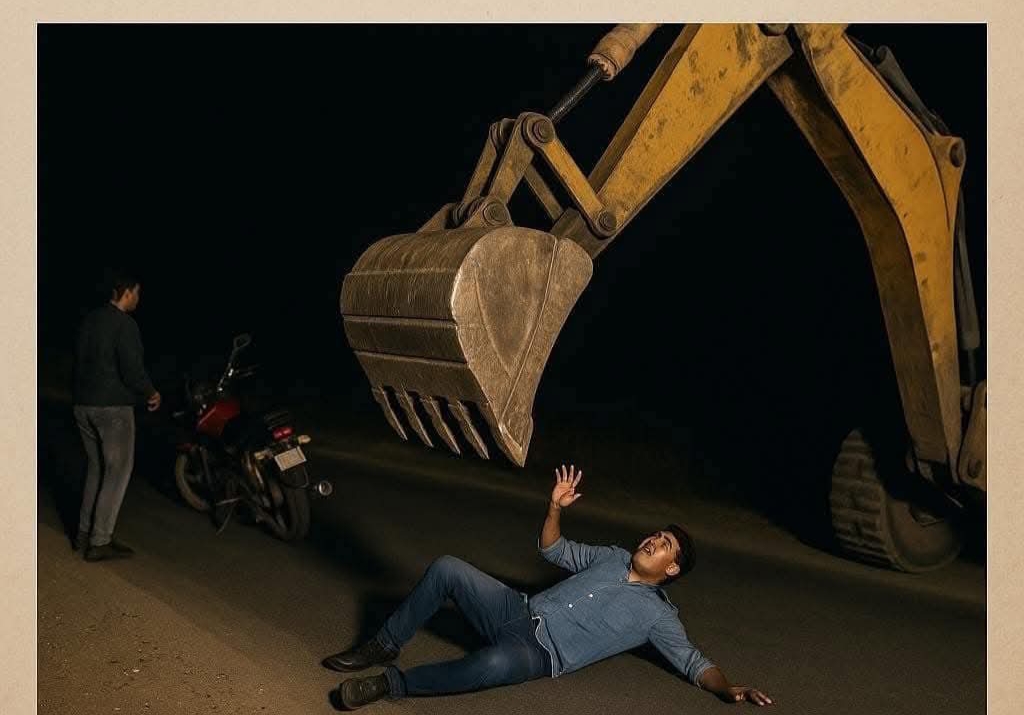 जनपद पौड़ी : गुमखाल-सतपुली मार्ग पर पोकलैंड मशीन ऑपरेटर ने