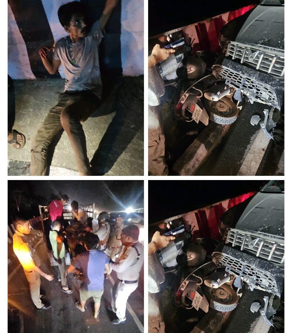 देहरादून :मोहखमपुर फ्लाईओवर पर बड़ा वाहन हादशा , 3 वाहन