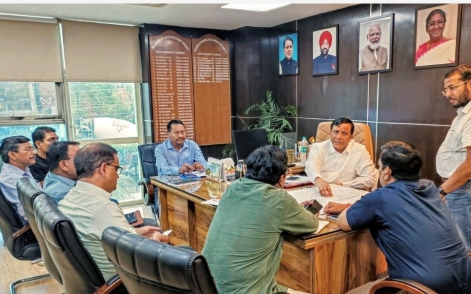 वीसी MDDA बंशीधर तिवारी ने निर्माणाधीन आढ़त बाजार को लेकर