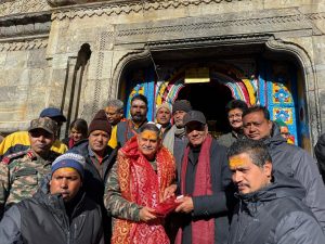 श्री केदारनाथ धाम दर्शन‌ को पहुंचे थलसेना अध्यक्ष जनरल उपेंद्र