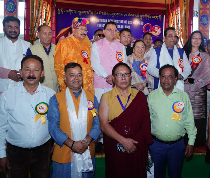 सीएम धामी ने दलाई लामा के जीवन को बताया करुणा और प्रेरणा का स्रोत