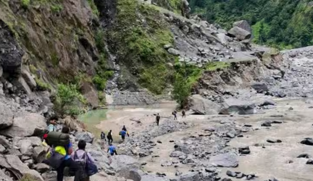 A new danger looms in Uttarkashi! A new lake has formed near the Bhagirathi river after the Dharali disaster