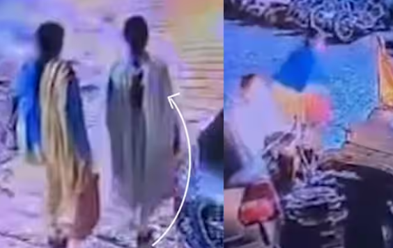 In Mussoorie, a jeep ran over people, hit women horribly, the accident was captured on CCTV