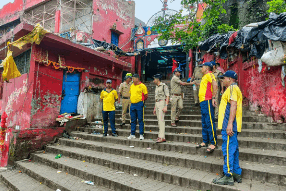 हरिद्वार के मनसा देवी में बारिश होने पर पैदल नो-एंट्री,