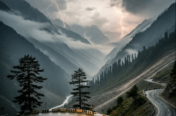 हिमाचल, उत्तराखंड में फिर से भारी वर्षा की चेतावनी, भूस्खलन