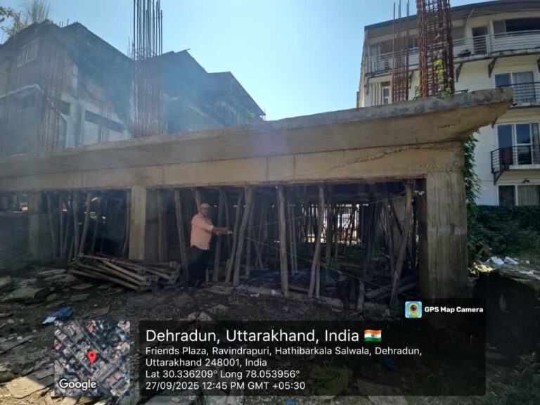 मसूरी-देहरादून विकास प्राधिकरण की नियम विरुद्ध निर्माण एवं अवैध प्लॉटिंग पर कड़ी कार्रवाई जारी