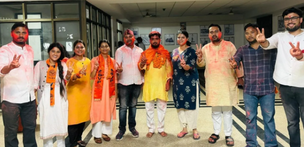 उत्तराखंड छात्रसंघ चुनाव में दिखा ABVP का जादू, 58 अध्यक्षों