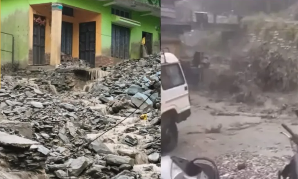 उत्तराखंड में फिर आई तबाही, घरों में घुसा पानी, मलबे