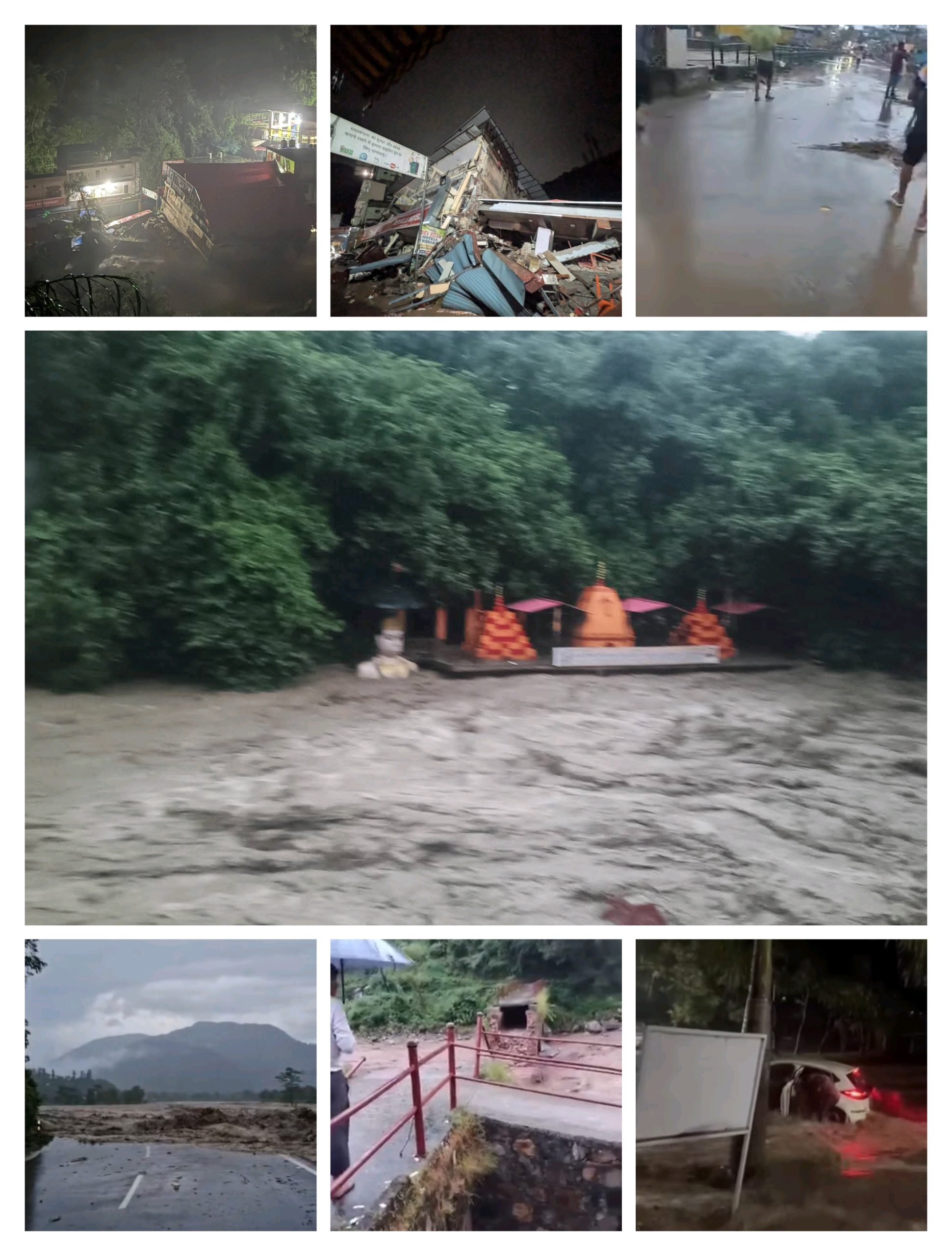 जनपद देहरादून : कारलीगाढ़, सहस्त्रधारा क्षेत्र में बादल फटने से