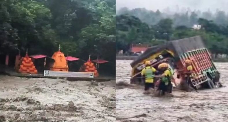 देहरादून के सहस्त्रधारा में SDRF-NDRF टीमें बचाव में जुटीं, 300