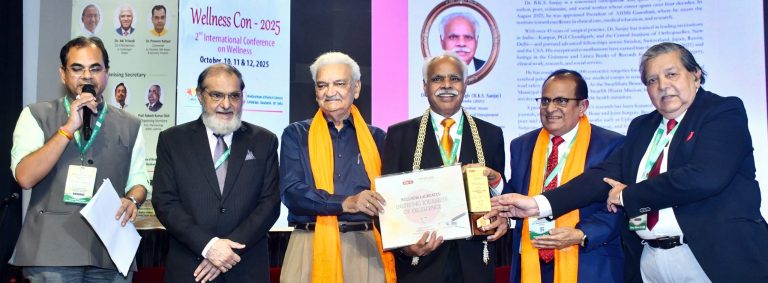 Dr BKS Sanjay honoured with ‘Wellness Excellence Award’