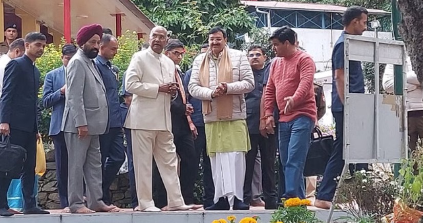 कैंची धाम पहुंचे पूर्व राष्ट्रपति रामनाथ कोविंद, बाबा नीब करौरी महाराज के दर्शन कर लिया आशीर्वाद