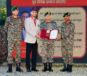 थल सेना अध्यक्ष ने मेजर ललित सामंत को किया सम्मानित: