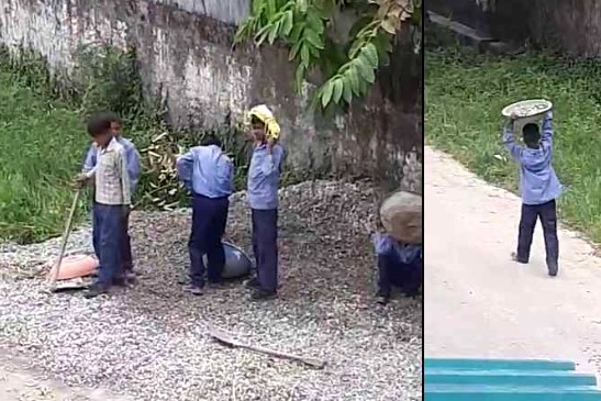 देहरादून के सरकारी स्कूल में बच्चों से कराई गई मजदूरी, वीडियो वायरल होने पर डीएम सख्त