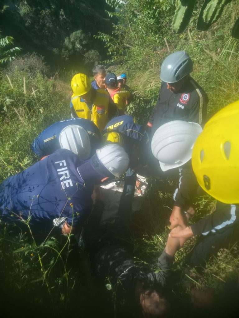 हादसा:  यमुना नदी में गिरा डंपर । चालक की मौके