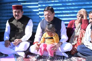 CM celebrates Igas with disaster victims in Rudraprayag