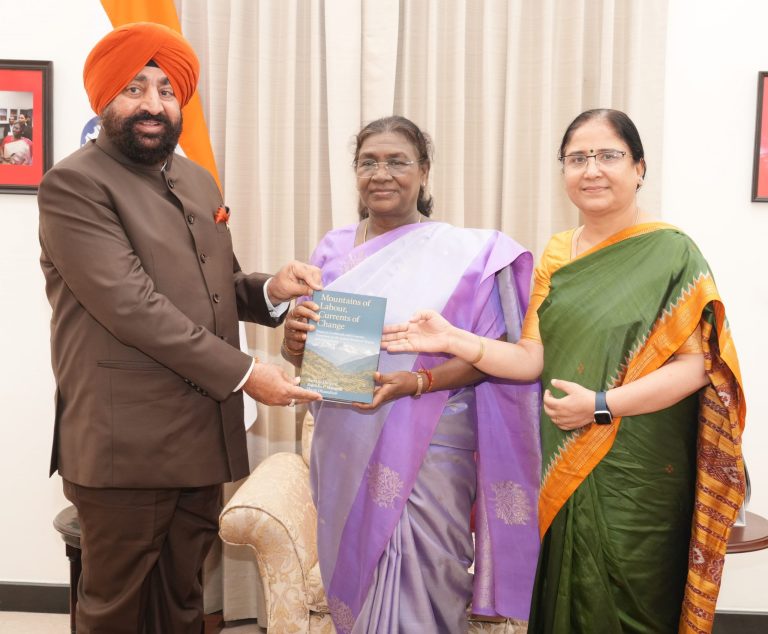 Gov presents book on Economic Transitions in Himalayas to Pres