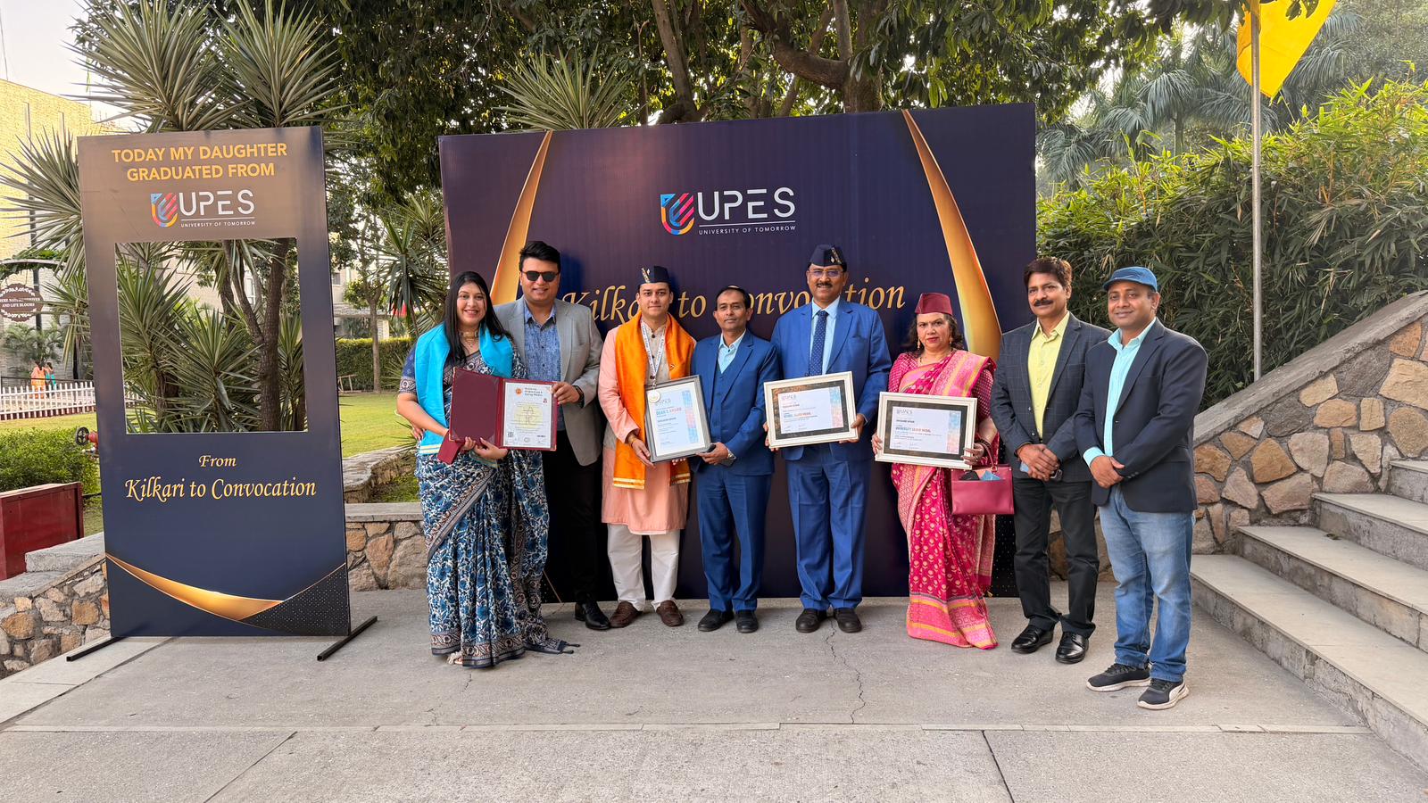 UPES कन्वोकेशन में शिखा ध्यानी को डायरेक्टर की उपाधि, शशांक