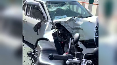 दिल्ली-देहरादून एक्सप्रेसवे पर भीषण सड़क हादसा,बाइक सवार युवक की मौत