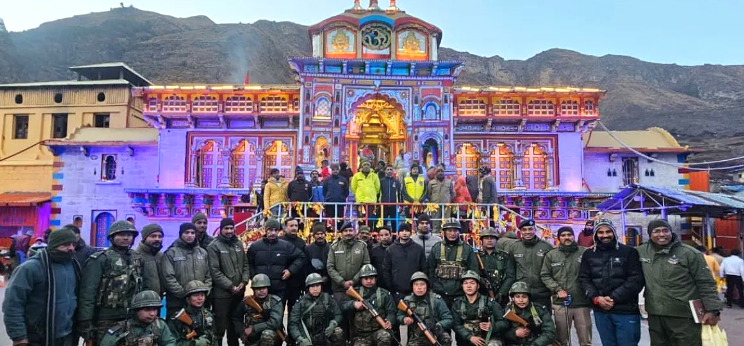 बदरीनाथ धाम की सुरक्षा बढ़ी, असम राइफल्स की टीम हुई