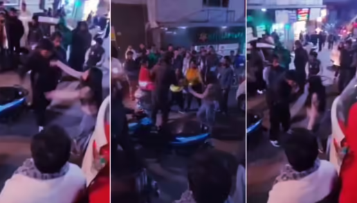 मसूरी में बीच रोड लड़के पर थप्पड़ बरसाने लगी लड़की,