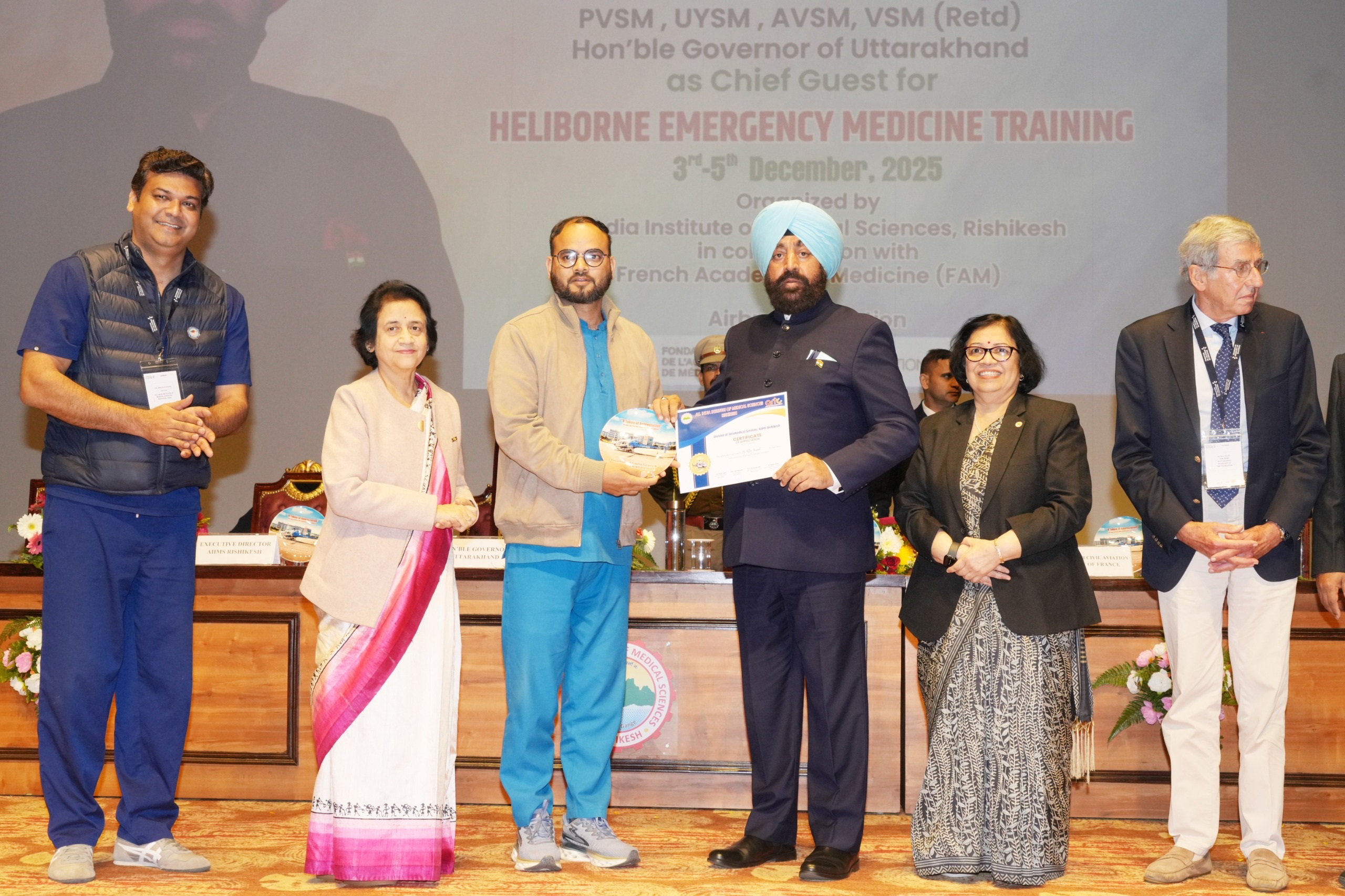 Gov inaugurates Helicopter Emergency Medical Service Training at AIIMS Rishikesh