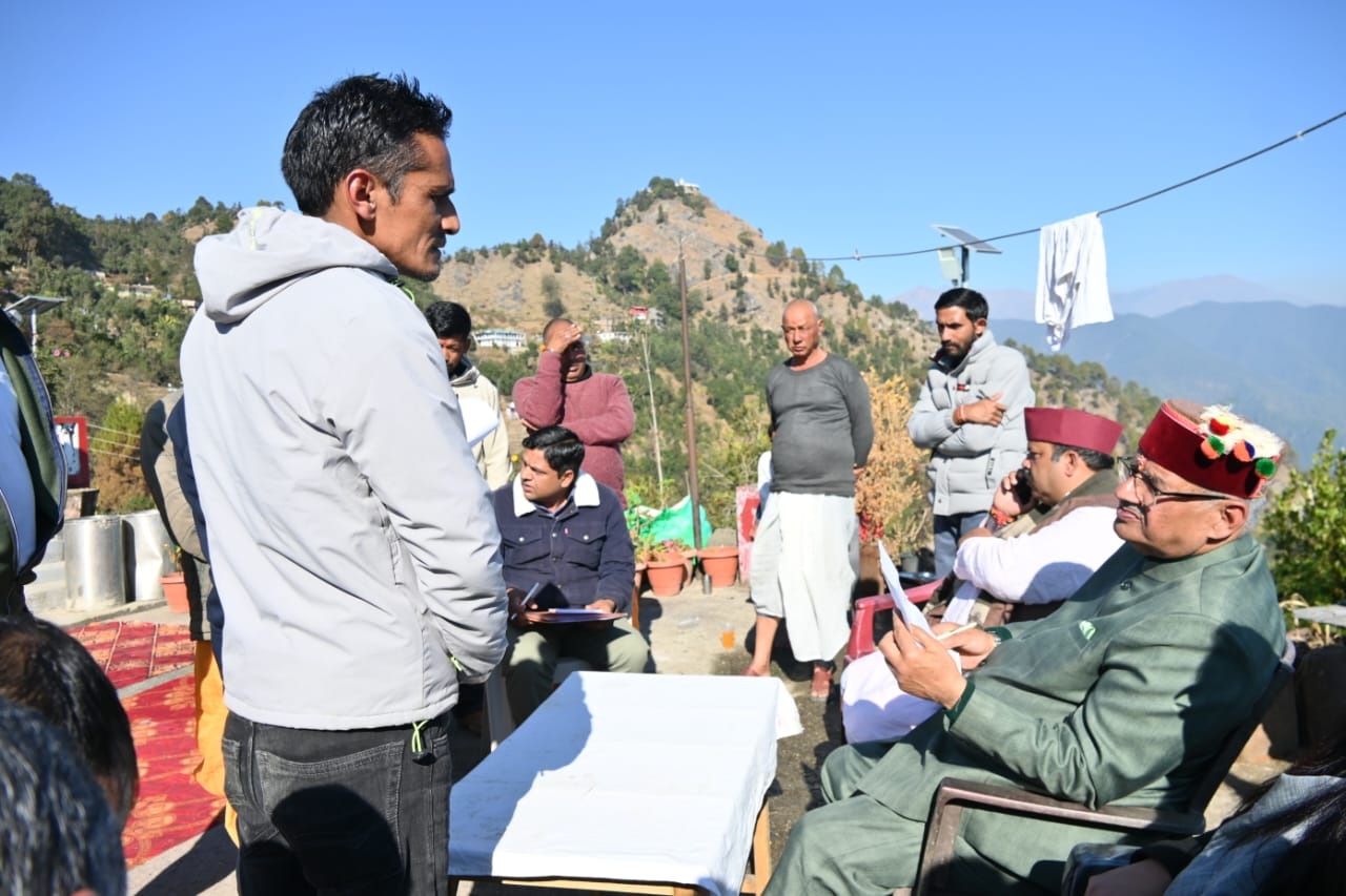Minister Joshi on Kumaon tour; interacts with residents of his