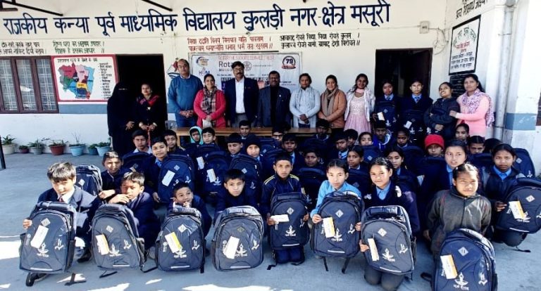Rotary Club of Mussoorie launches Campaign to Promote Education