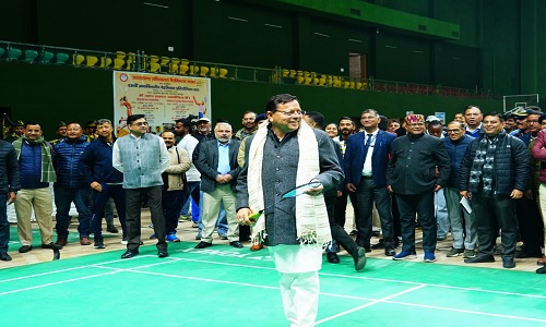 अन्तर्विभागीय बैडमिंटन प्रतियोगिता : CM धामी बोले- देवभूमि को ‘खेल