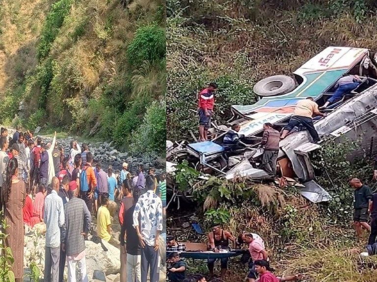 अल्मोड़ा में दर्दनाक बस हादसा: गहरी खाई में गिरने से