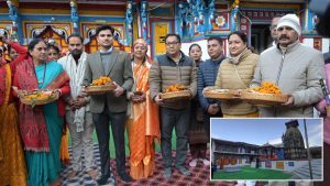 ओंकारेश्वर मंदिर में शुरू हुई शीतकालीन यात्रा, कलश यात्रा में