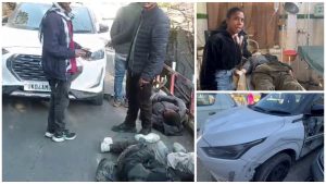 नैनीताल: पुलिसकर्मी की कार से तीन मजदूर घायल, चालक और