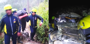 लोहाघाट में दर्दनाक हादसा,बारात की बोलेरो गहरी खाई में गिरी,