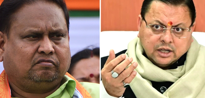 सीएम धामी का बंगाल विधायक पर हमला , तुष्टिकरण की