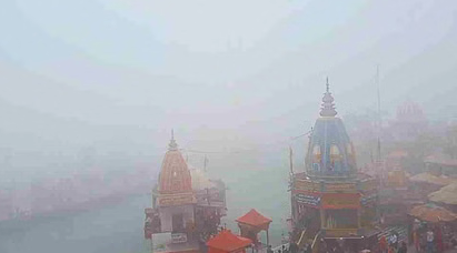 हरिद्वार-ऋषिकेश में घना कोहरा, पहाड़ों में बारिश-बर्फबारी के आसार -