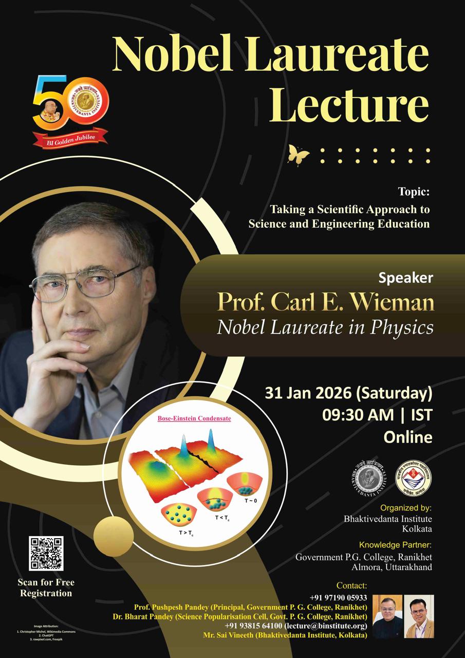 Govt PG College, Ranikhet, to hold Online Lecture by Nobel