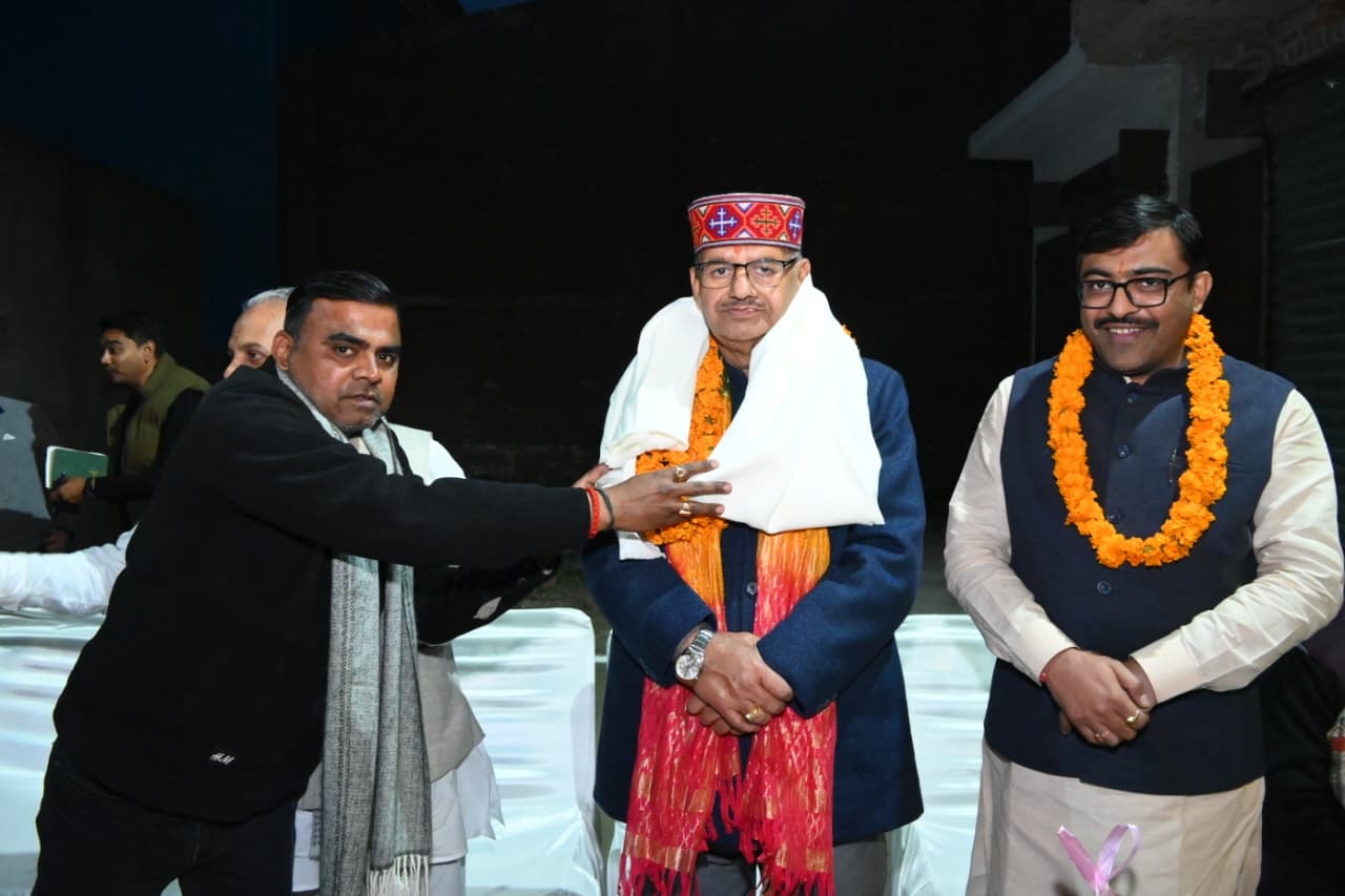 Grand welcome accorded to Minister Joshi in Jaspur