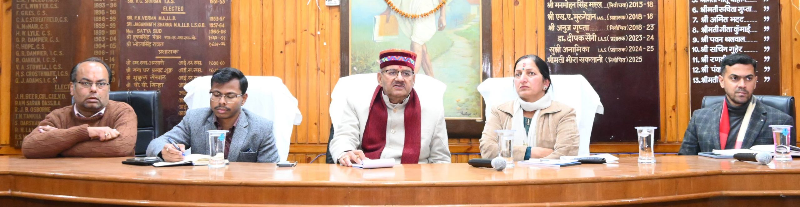 Minister Joshi reviews Development Works in Mussoorie