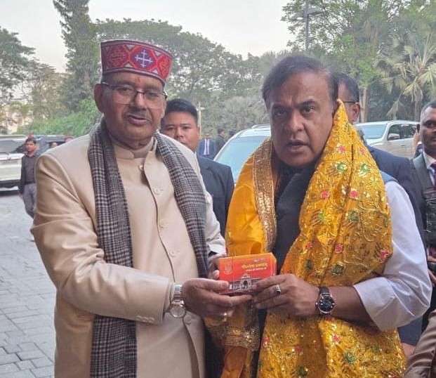 U’khand Minister Ganesh Joshi meets Assam Chief Minister Himanta Biswa