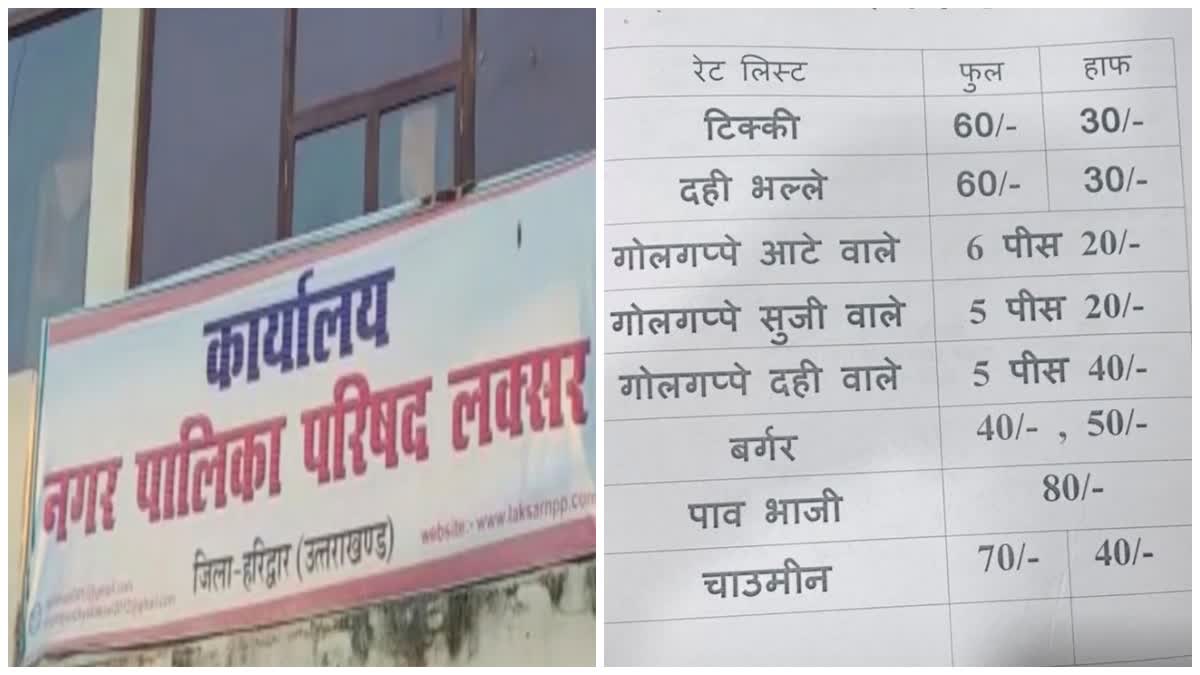आरटीआई में गोलगप्पे की कीमतें! लक्सर नगर पालिका की फाइलों