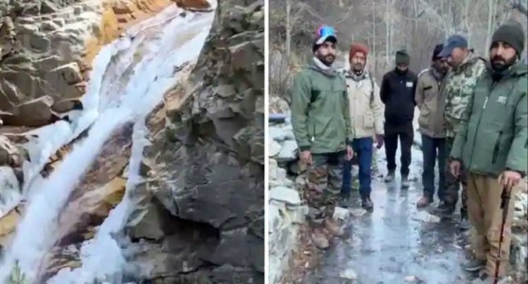 उत्तराखंड में ठंड का कहर, पहाड़ों में नदियां जमीं, बारिश-बर्फबारी