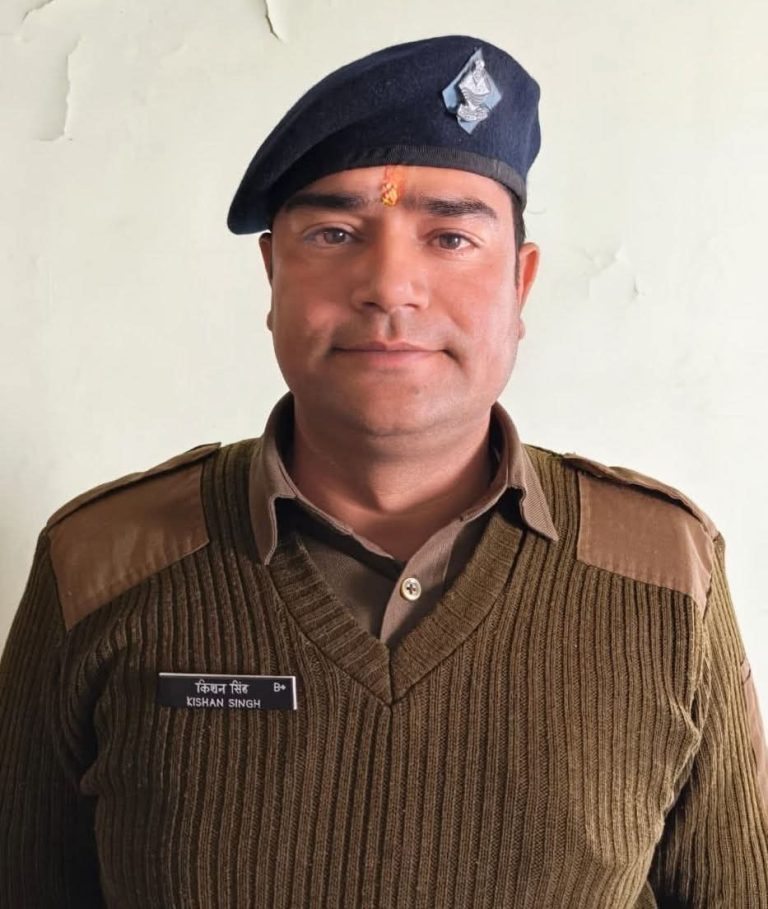 उत्तराखण्ड पुलिस के आरक्षी किशन सिंह का विदेश मंत्रालय में