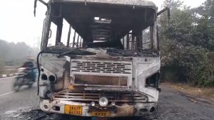 देहरादून में चलती रोडवेज बस बनी आग का गोला, मिनटों में सब हुआ खाक; 15 यात्री बाल-बाल बचे