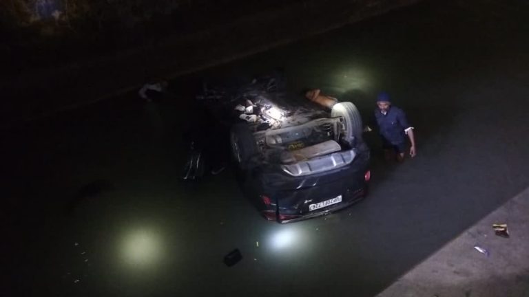 मंगलौर क्षेत्र में भीषण सड़क हादसा, तेज रफ्तार कार गंगनहर