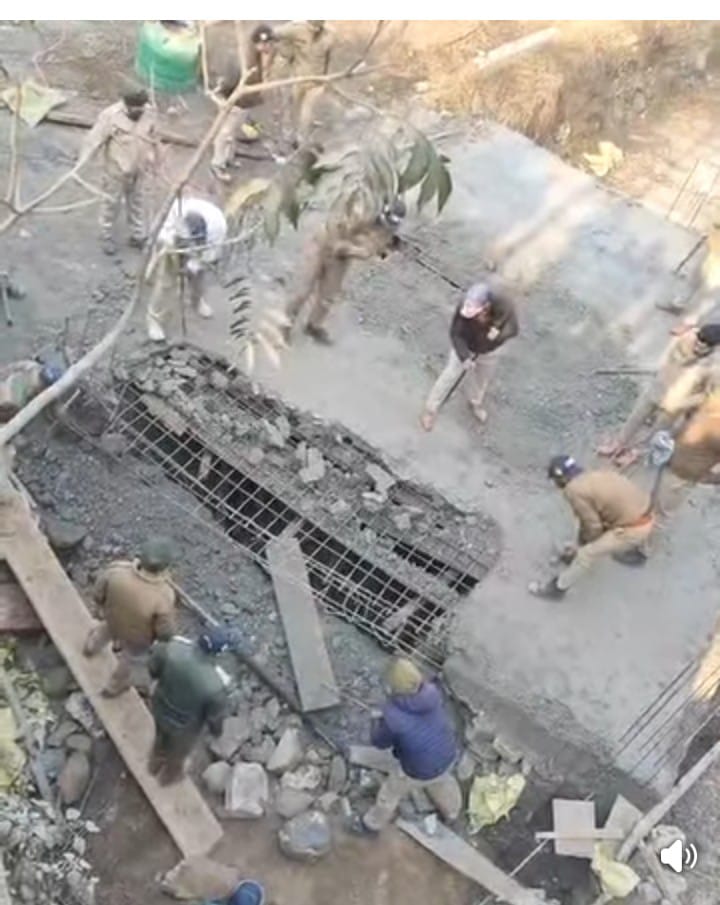 मोरी बाजार में वन भूमि पर किया जा रहा था