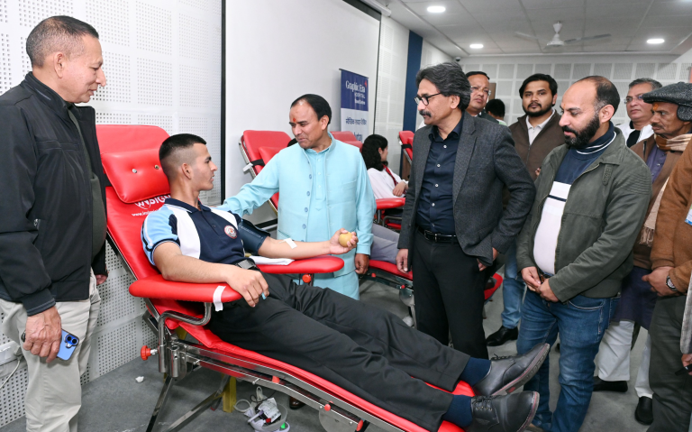 Blood donation camp held at Graphic Era