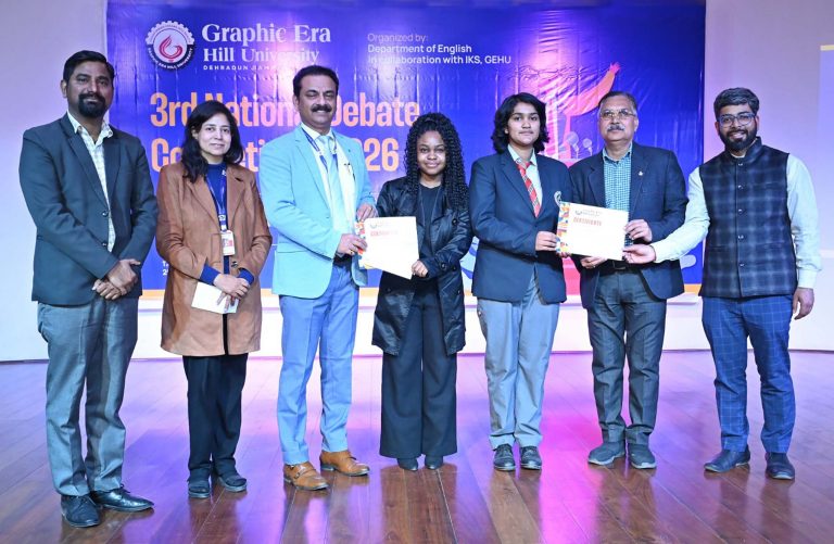 Graphic Era’s Patience & Smriti win debate competition