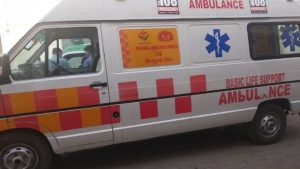 नशे में डंपर चालक और जवाब दे गई 108 एंबुलेंस,